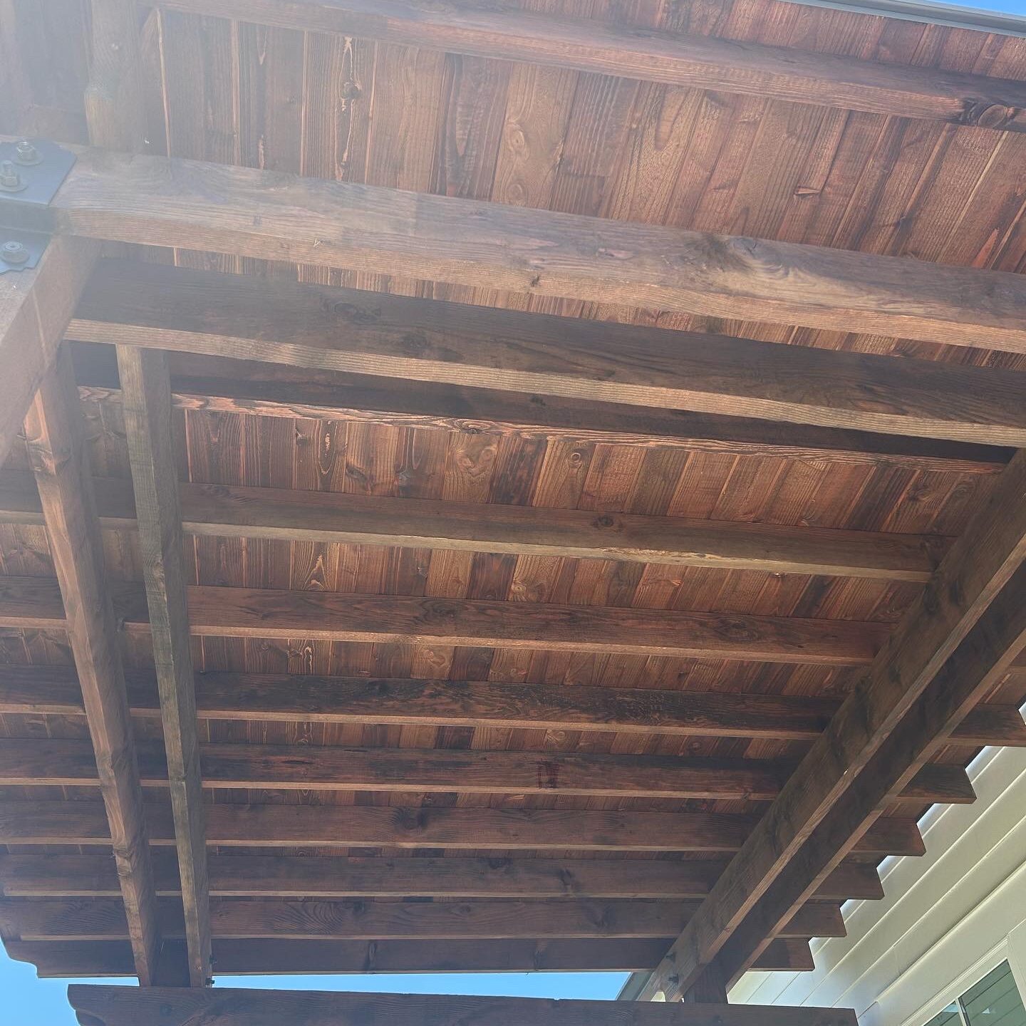 Brown Pergola Construction