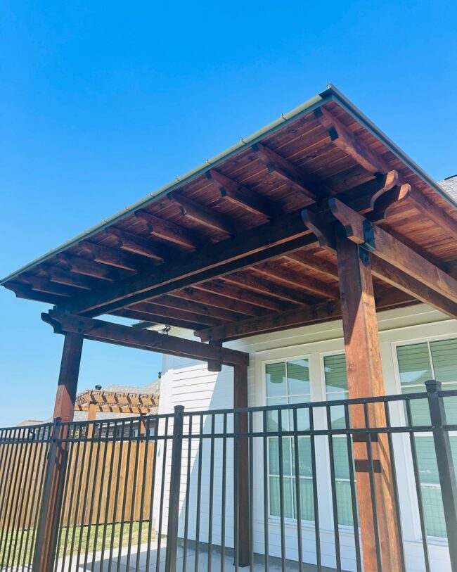 C9F5FCBF-4529-4B39-AAC5-5DD8152115CD Brown Pergola Construction