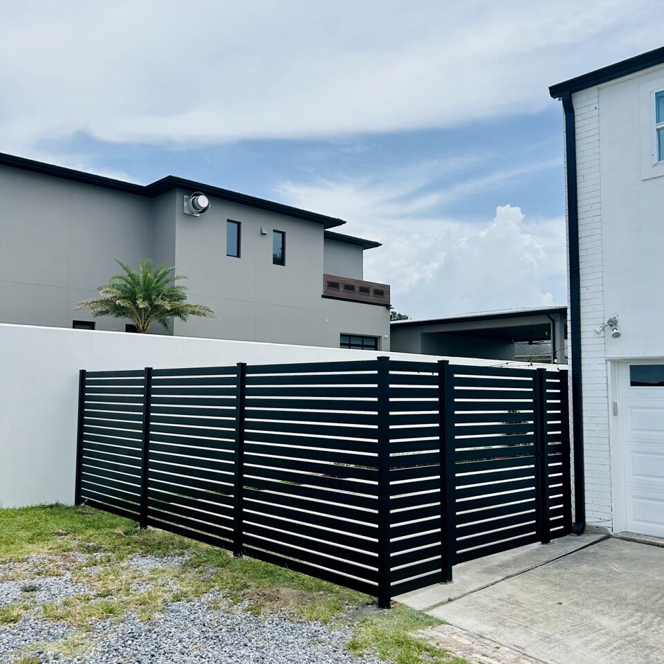 Aluminum fence and gate